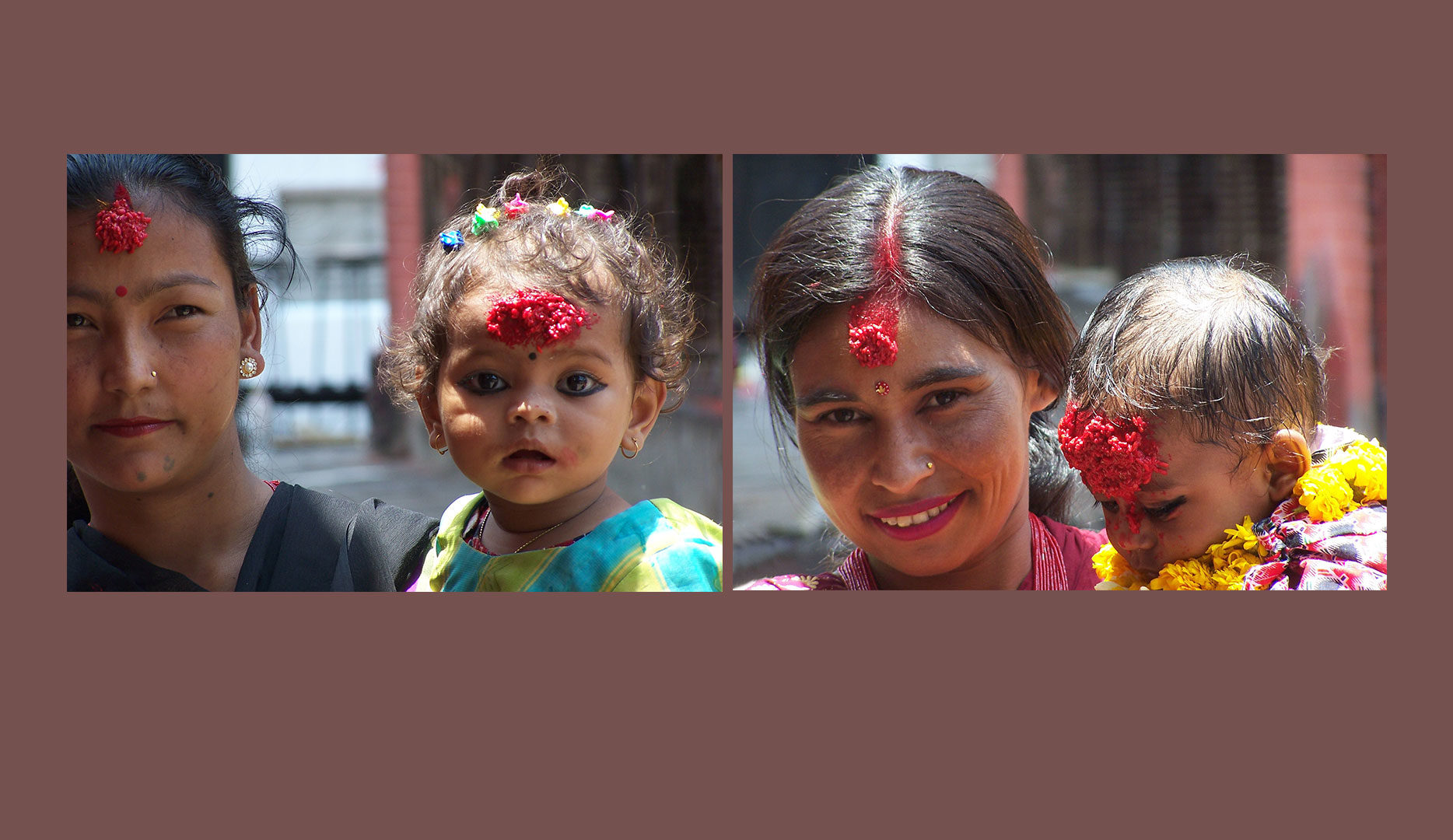 Mères et Enfants à Katmandou
