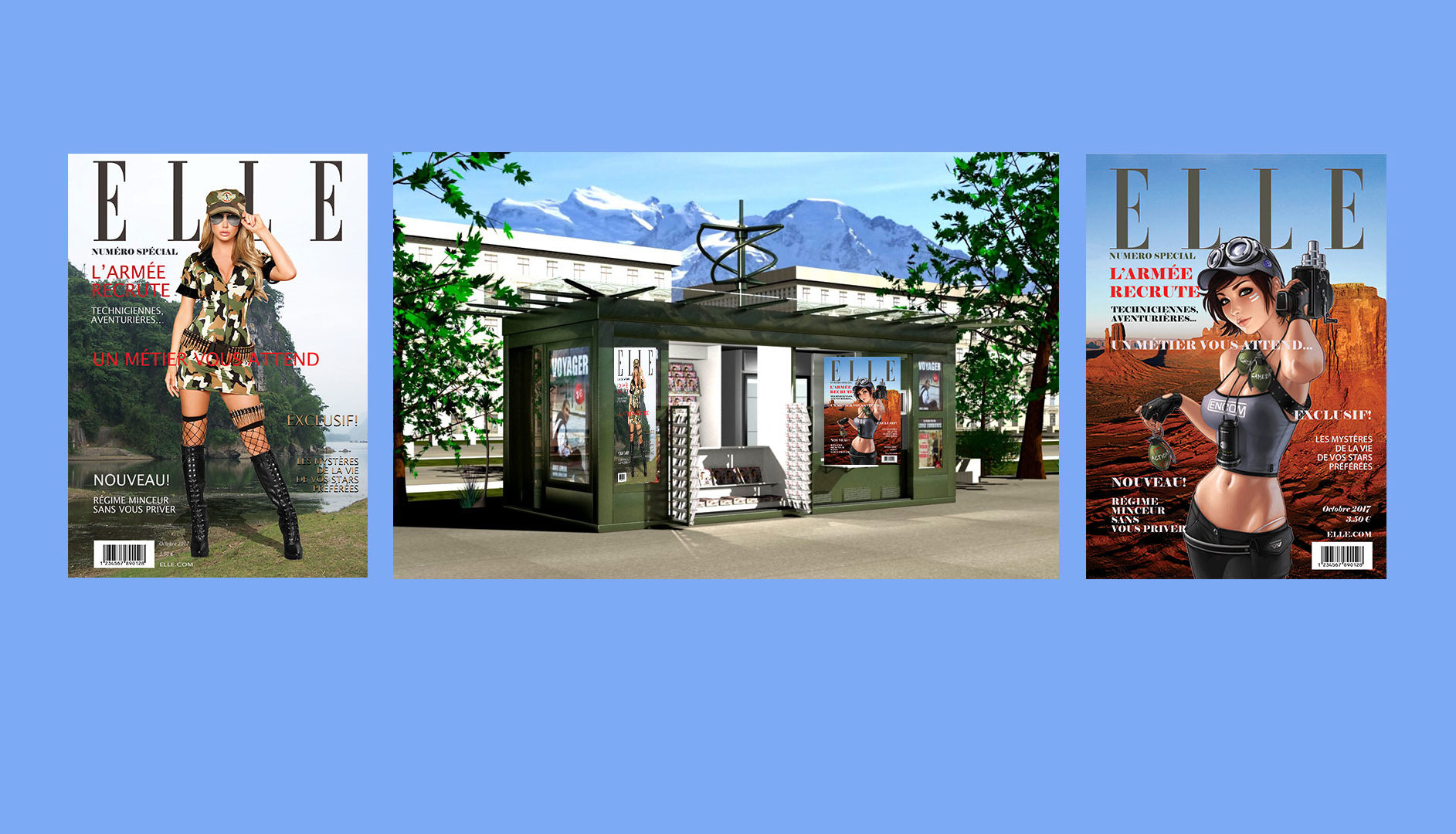 Couverture de Magazine - Mise en page sur Photoshop